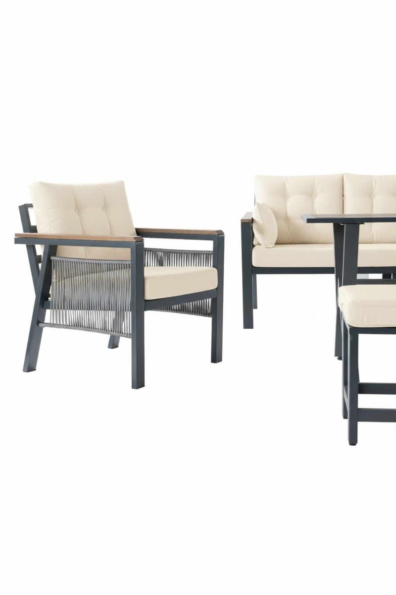 Garden Lounge Set Atelier Del Sofa - Puutarhakalusteet - Terassiryhmät - Oleskeluryhmät