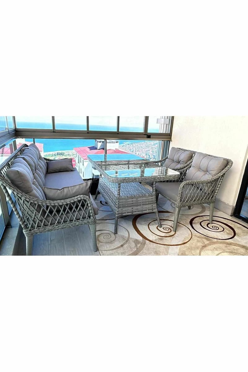 Garden Lounge Set Atelier Del Sofa - Puutarhakalusteet - Terassiryhmät - Oleskeluryhmät
