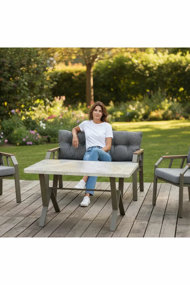 Garden Lounge Set Atelier Del Sofa - Puutarhakalusteet - Terassiryhmät - Oleskeluryhmät