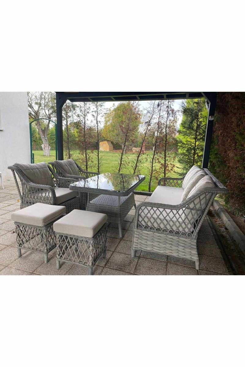 Garden Lounge Set Atelier Del Sofa - Puutarhakalusteet - Terassiryhmät - Oleskeluryhmät