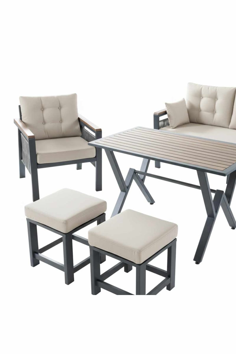 Garden Lounge Set Atelier Del Sofa - Puutarhakalusteet - Terassiryhmät - Oleskeluryhmät