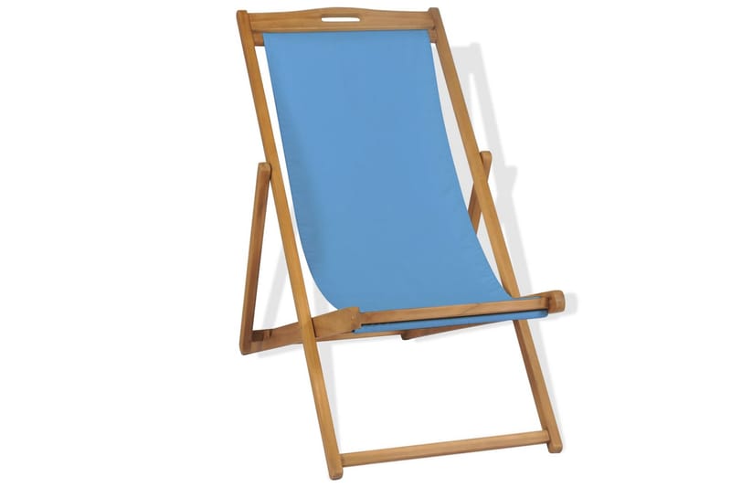 Kansituoli Tiikki 56x105x96 cm Sininen - Sininen - Puutarhakalusteet - Terassiryhmät - Oleskeluryhmät