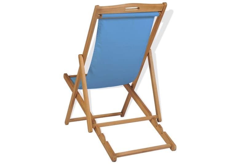 Kansituoli Tiikki 56x105x96 cm Sininen - Sininen - Puutarhakalusteet - Terassiryhmät - Oleskeluryhmät