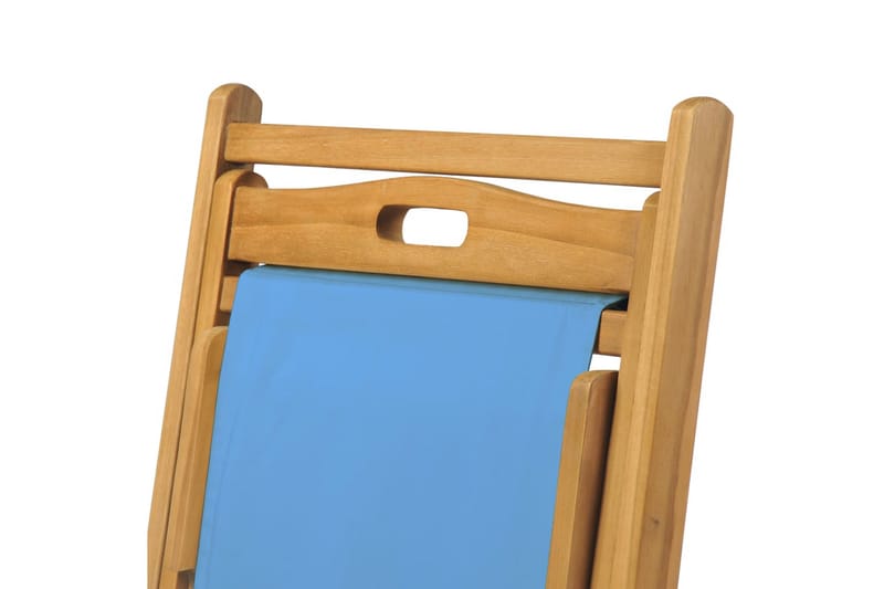 Kansituoli Tiikki 56x105x96 cm Sininen - Sininen - Puutarhakalusteet - Terassiryhmät - Oleskeluryhmät