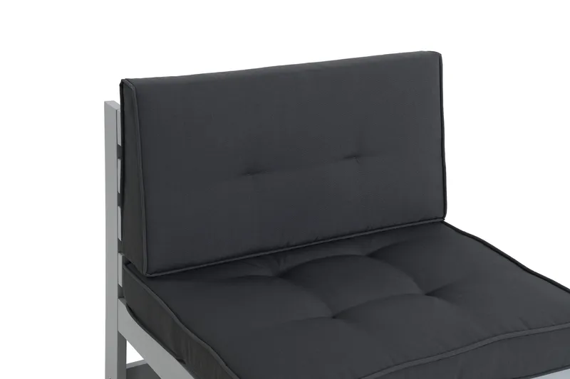 Keskimoduuli Husarn pehmusteella Mattaharmaa - KWA - Puutarhakalusteet - Terassiryhmät - Oleskeluryhmät