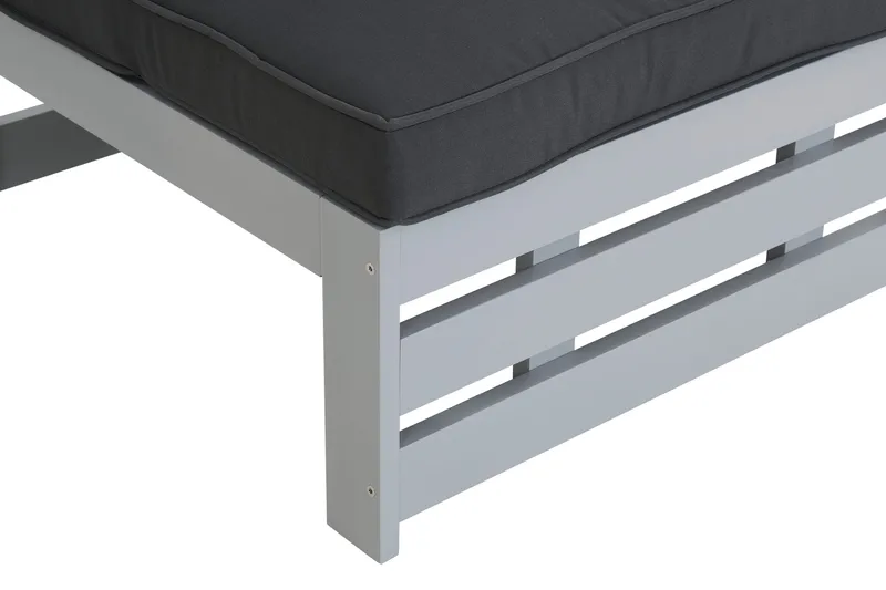 Keskimoduuli Husarn pehmusteella Mattaharmaa - KWA - Puutarhakalusteet - Terassiryhmät - Oleskeluryhmät