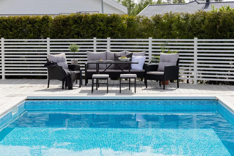 Knock-oleskeluryhmä ulkokäyttöön - Musta - Puutarhakalusteet - Terassiryhmät - Oleskeluryhmät