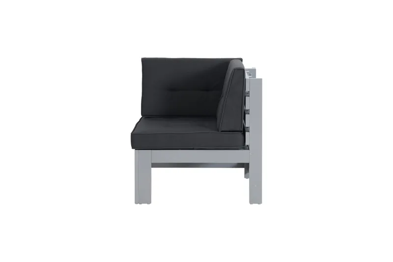 Kulmamoduuli Husarn pehmusteella Mattaharmaa - KWA - Puutarhakalusteet - Terassiryhmät - Oleskeluryhmät