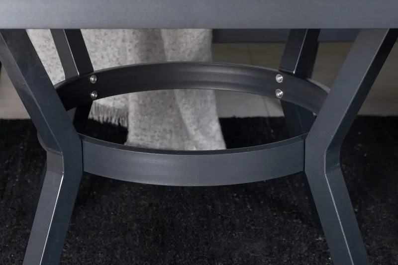 Kulmaoleskeluryhmä Virya pehmusteilla - Musta - Puutarhakalusteet - Terassiryhmät - Oleskeluryhmät