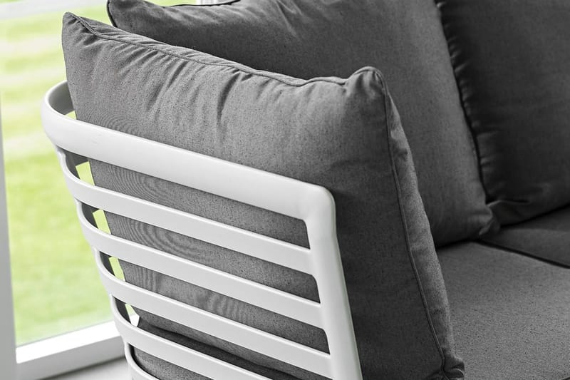 Kulmasohva Hillerstorp Lidnäs Valkoinen - Puutarhakalusteet - Terassiryhmät - Oleskeluryhmät
