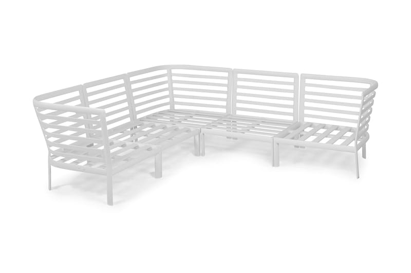 Kulmasohva Hillerstorp Lidnäs Valkoinen - Puutarhakalusteet - Terassiryhmät - Oleskeluryhmät