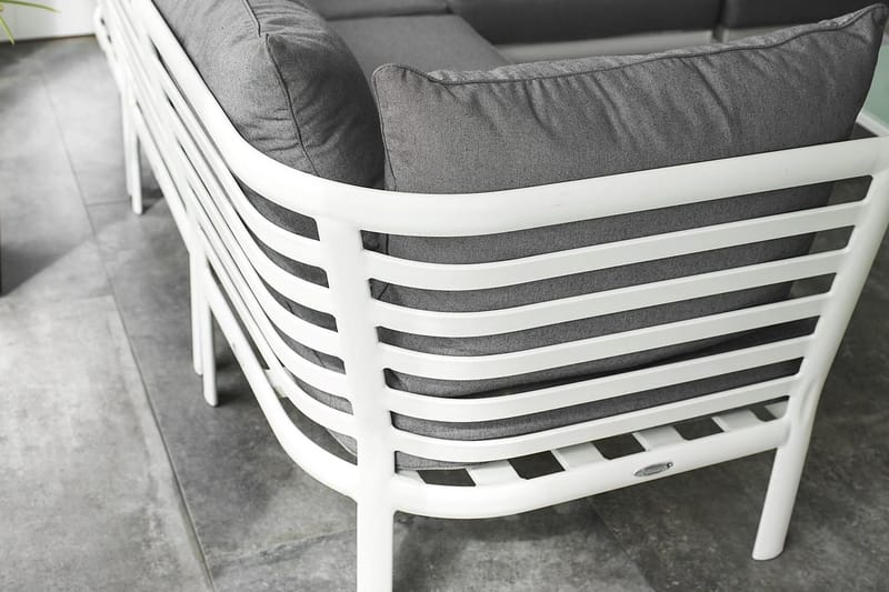 Kulmasohva Hillerstorp Lidnäs Valkoinen - Puutarhakalusteet - Terassiryhmät - Oleskeluryhmät