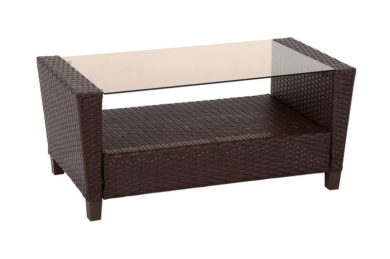 Malmo Oleskeluryhmä Polyrottinki Ruskea - Dorel Home - Puutarhakalusteet - Terassiryhmät - Oleskeluryhmät