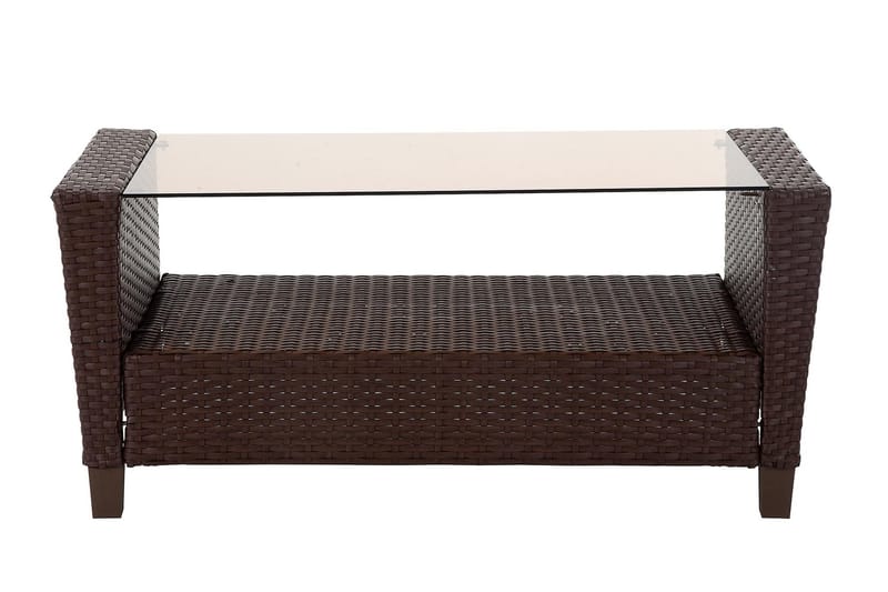 Malmo Oleskeluryhmä Polyrottinki Ruskea - Dorel Home - Puutarhakalusteet - Terassiryhmät - Oleskeluryhmät