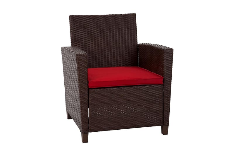 Malmo Oleskeluryhmä Polyrottinki Ruskea - Dorel Home - Puutarhakalusteet - Terassiryhmät - Oleskeluryhmät