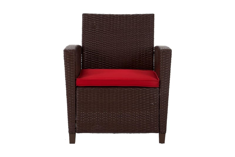 Malmo Oleskeluryhmä Polyrottinki Ruskea - Dorel Home - Puutarhakalusteet - Terassiryhmät - Oleskeluryhmät