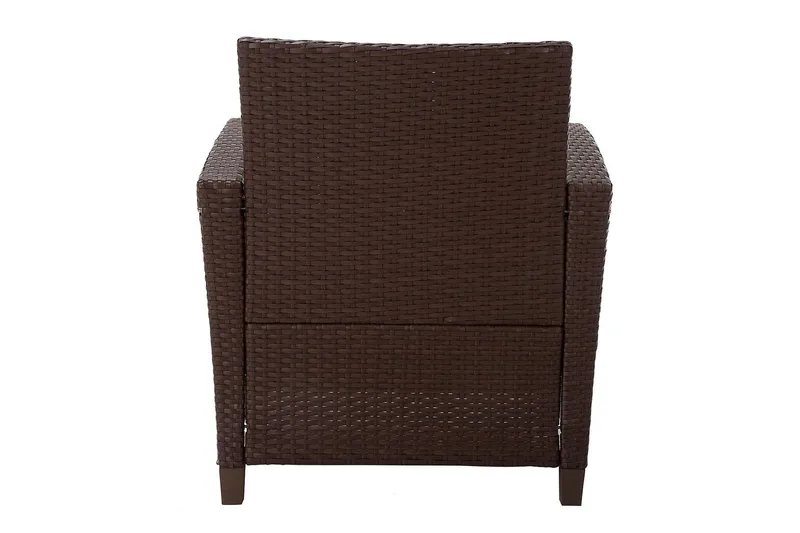 Malmo Oleskeluryhmä Polyrottinki Ruskea - Dorel Home - Puutarhakalusteet - Terassiryhmät - Oleskeluryhmät