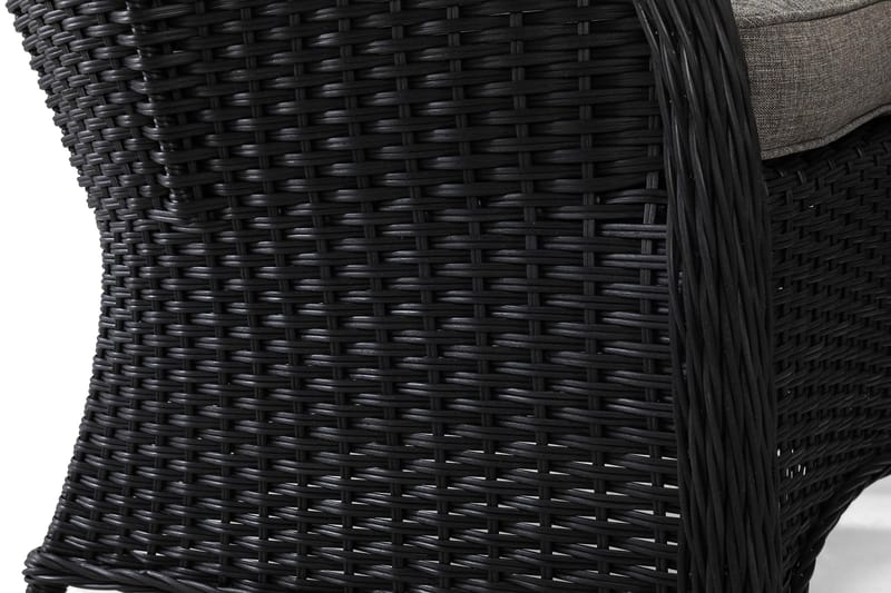 Marcus Sohvaryhmä 2:n ist Nojatuoleilla - Musta - Puutarhakalusteet - Terassiryhmät - Oleskeluryhmät