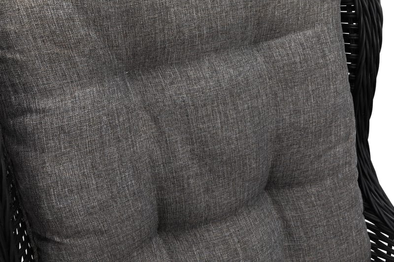 Marcus Sohvaryhmä 2:n ist Nojatuoleilla - Musta - Puutarhakalusteet - Terassiryhmät - Oleskeluryhmät