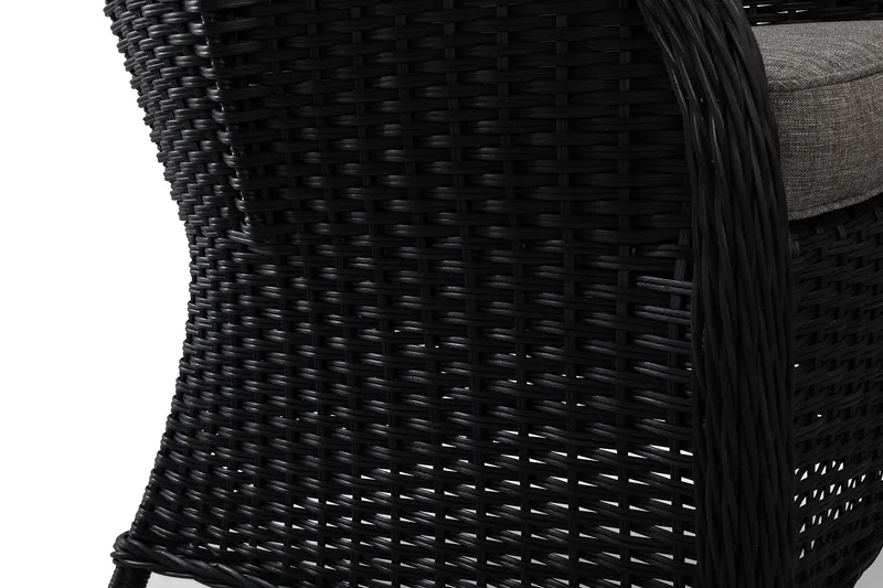 Marcus Sohvaryhmä 3:n ist Nojatuoleilla - Musta - Puutarhakalusteet - Terassiryhmät - Oleskeluryhmät