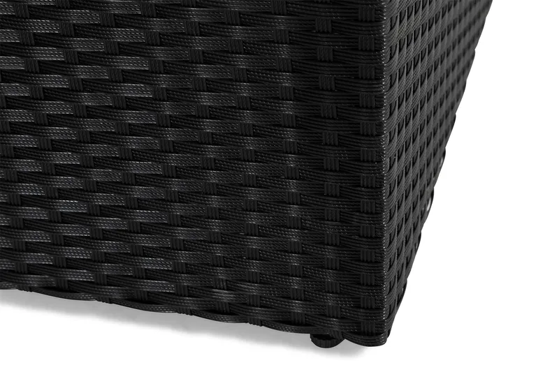 Mendoza 4-istuttava Sohvaryhmä - Musta / Mustat tyynyt - Puutarhakalusteet - Terassiryhmät - Oleskeluryhmät