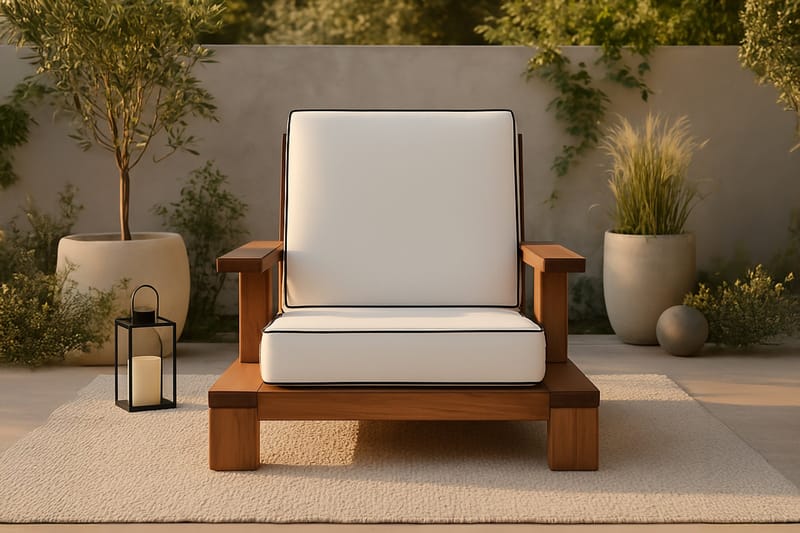 Nojatuoli Daria - Ruskea - Puutarhakalusteet - Terassiryhmät - Oleskeluryhmät