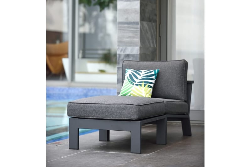 Nojatuoli Palau Jalkarahilla - Harmaa - Puutarhakalusteet - Puutarhatuoli - Ulkotilan nojatuolit