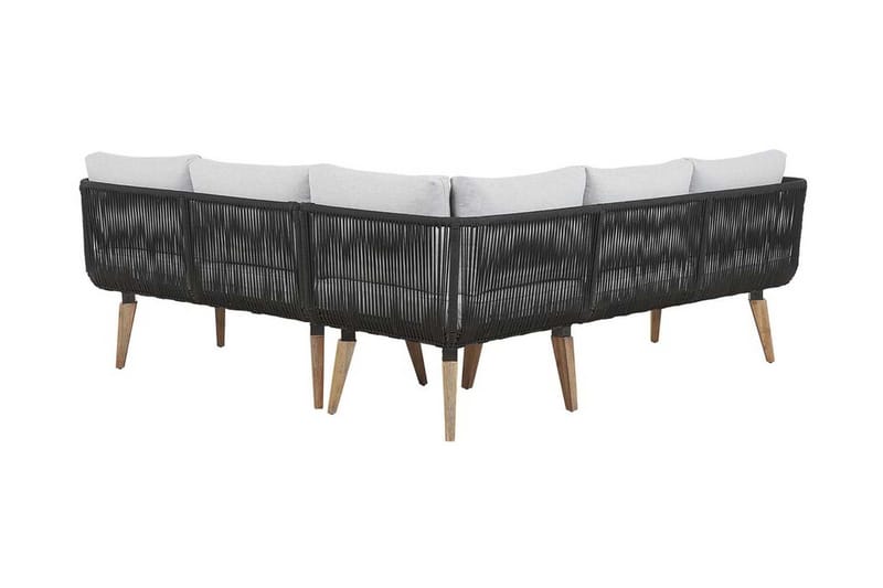 Oleskeluryhmä ALCAMO ruskea / harmaa - Puutarhakalusteet - Terassiryhmät - Oleskeluryhmät