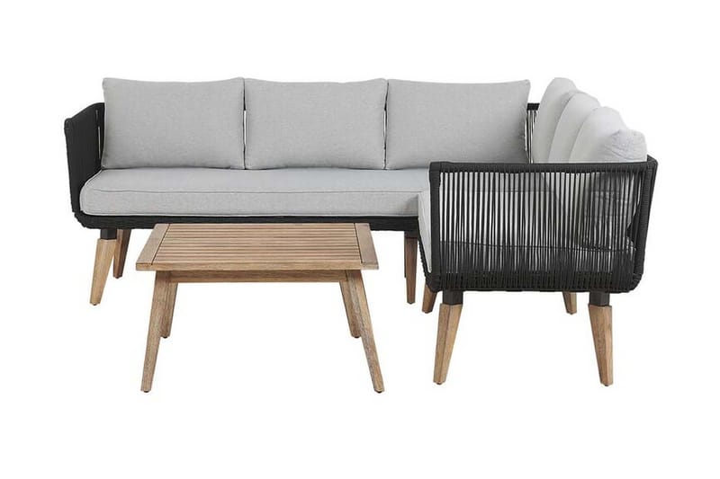 Oleskeluryhmä ALCAMO ruskea / harmaa - Puutarhakalusteet - Terassiryhmät - Oleskeluryhmät