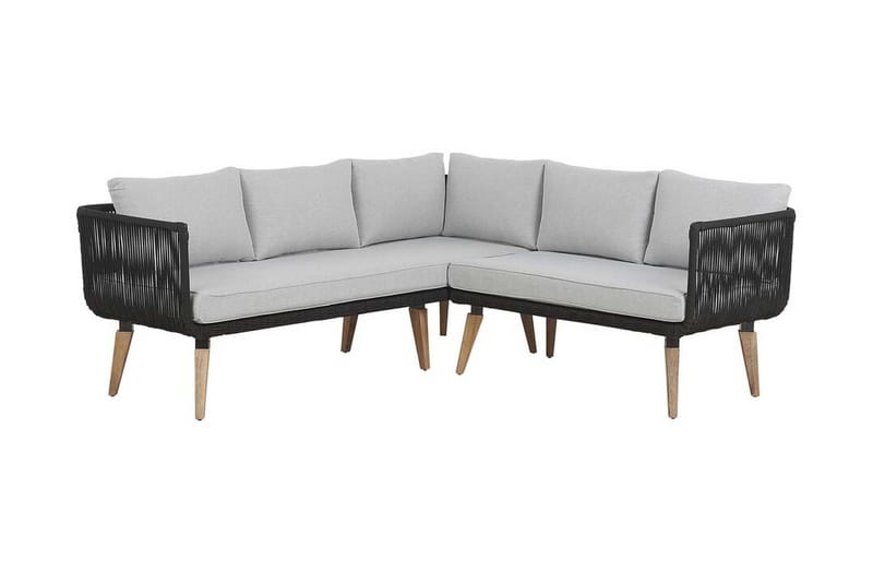 Oleskeluryhmä ALCAMO ruskea / harmaa - Puutarhakalusteet - Terassiryhmät - Oleskeluryhmät