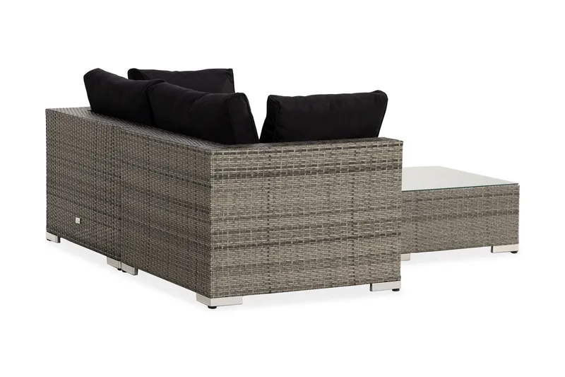 Oleskeluryhmä Bahamas 3:n ist Divaani/Pöytä - Harmaa - Puutarhakalusteet - Terassiryhmät - Oleskeluryhmät