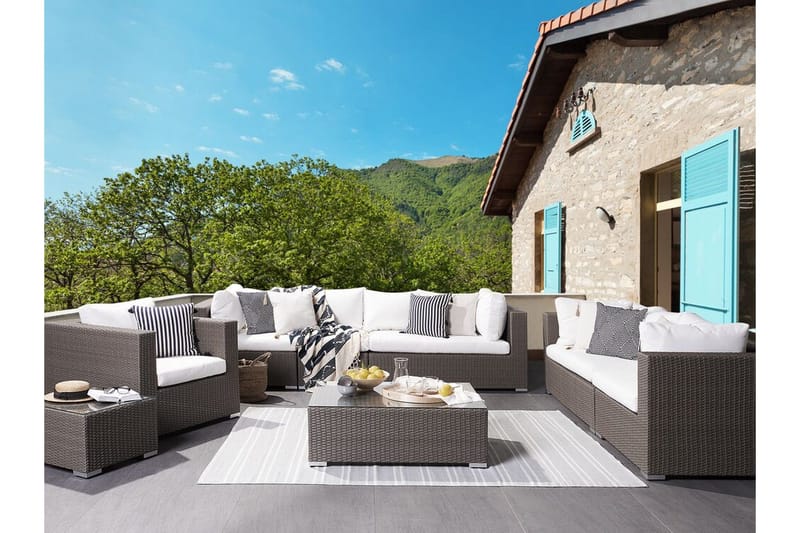 Oleskeluryhmä Bitah - Harmaa - Puutarhakalusteet - Terassiryhmät - Oleskeluryhmät