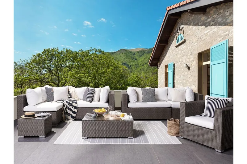 Oleskeluryhmä Bitah - Harmaa - Puutarhakalusteet - Terassiryhmät - Oleskeluryhmät