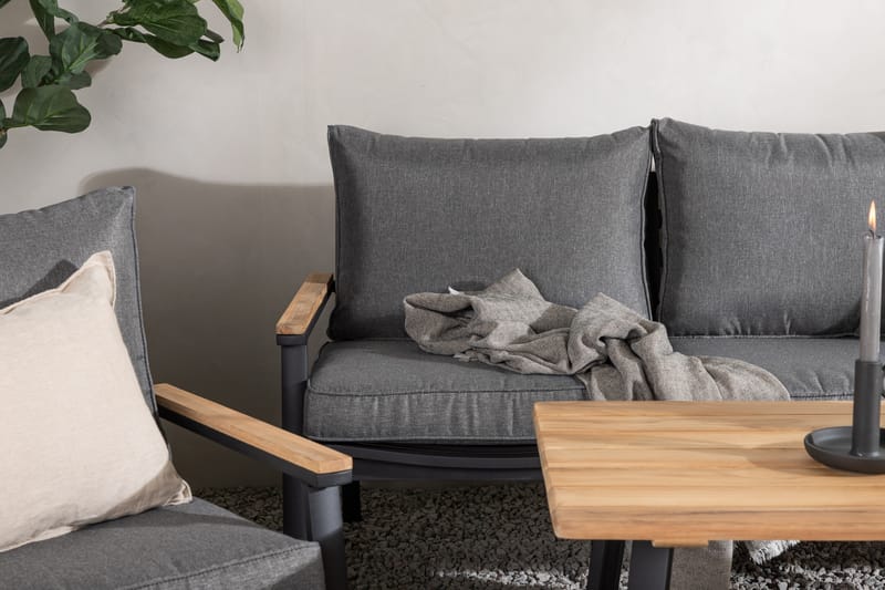 Oleskeluryhmä Brasilia Musta - Venture Home - Puutarhakalusteet - Terassiryhmät - Oleskeluryhmät