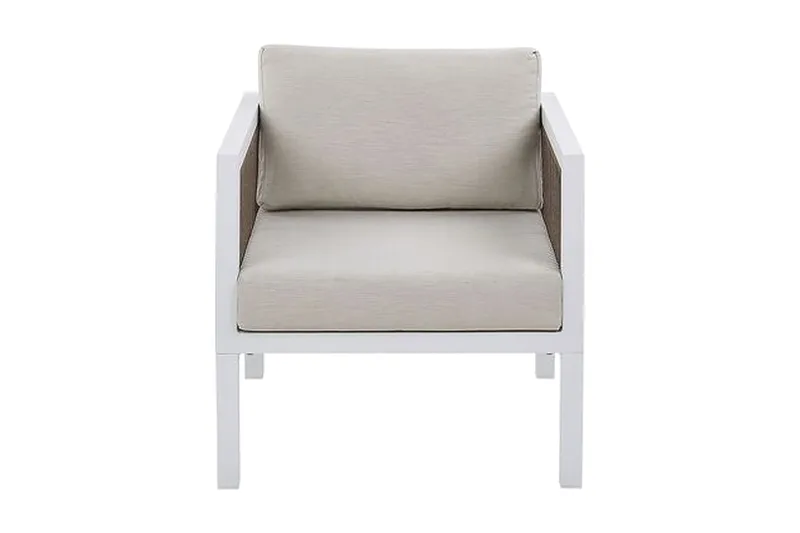 Oleskeluryhmä Columbero 5:n ist - Valkoinen / Ruskea - Puutarhakalusteet - Terassiryhmät - Oleskeluryhmät