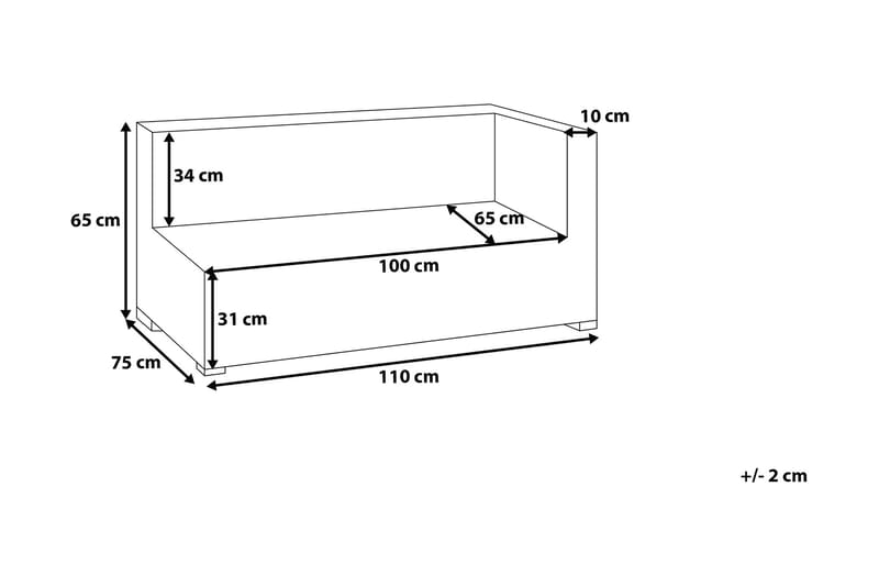 Oleskeluryhmä Comfy 76 cm - Harmaa - Puutarhakalusteet - Terassiryhmät - Oleskeluryhmät