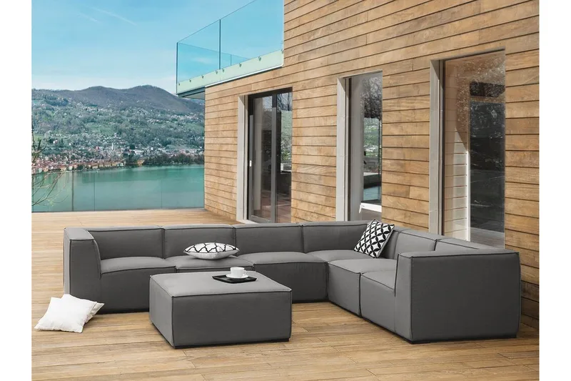 Oleskeluryhmä Elejagas - Harmaa - Puutarhakalusteet - Terassiryhmät - Oleskeluryhmät