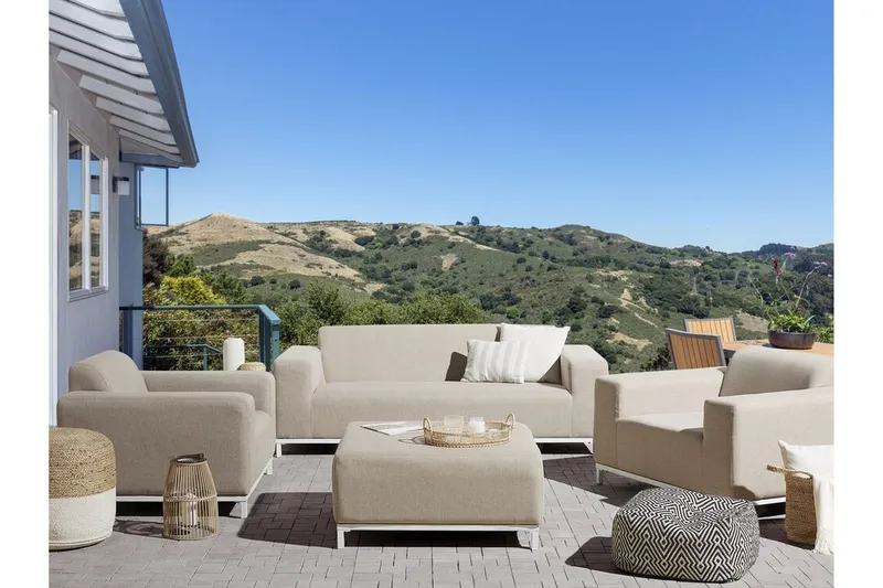 Oleskeluryhmä Hughen 5:n ist - Beige - Puutarhakalusteet - Terassiryhmät - Oleskeluryhmät