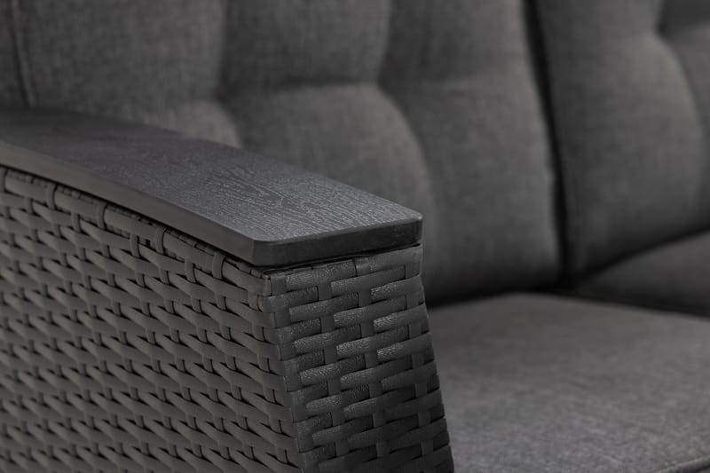 Oleskeluryhmä James Lyx Käännettävä - Musta - Puutarhakalusteet - Terassiryhmät - Oleskeluryhmät