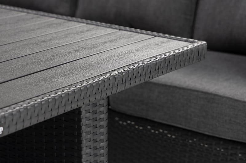 Oleskeluryhmä James Lyx Käännettävä - Musta - Puutarhakalusteet - Terassiryhmät - Oleskeluryhmät