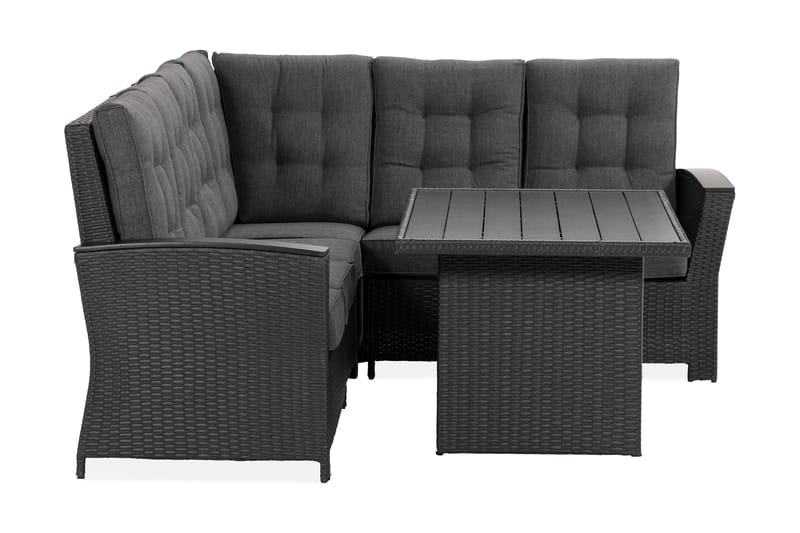 Oleskeluryhmä James Lyx Käännettävä - Musta - Puutarhakalusteet - Terassiryhmät - Oleskeluryhmät