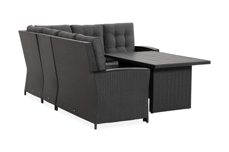 Oleskeluryhmä James Lyx Käännettävä - Musta - Puutarhakalusteet - Terassiryhmät - Oleskeluryhmät
