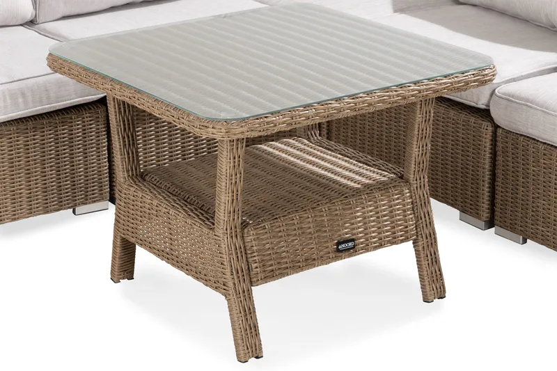 Oleskeluryhmä Marcus - Luonnonväri Pöytä 1 Käsinoja - Puutarhakalusteet - Terassiryhmät - Oleskeluryhmät