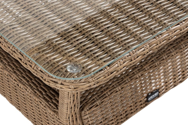 Oleskeluryhmä Marcus - Luonnonväri Pöytä 1 Käsinoja - Puutarhakalusteet - Terassiryhmät - Oleskeluryhmät