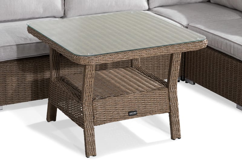 Oleskeluryhmä Marcus - L.väri Pöytä Kulmasohva Tuoli - Puutarhakalusteet - Terassiryhmät - Oleskeluryhmät