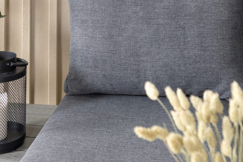 Oleskeluryhmä Odense pehmusteilla - Musta - Puutarhakalusteet - Terassiryhmät - Oleskeluryhmät