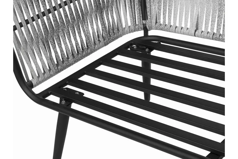 Oleskeluryhmä Ragusa 156 cm - Harmaa - Puutarhakalusteet - Terassiryhmät - Oleskeluryhmät