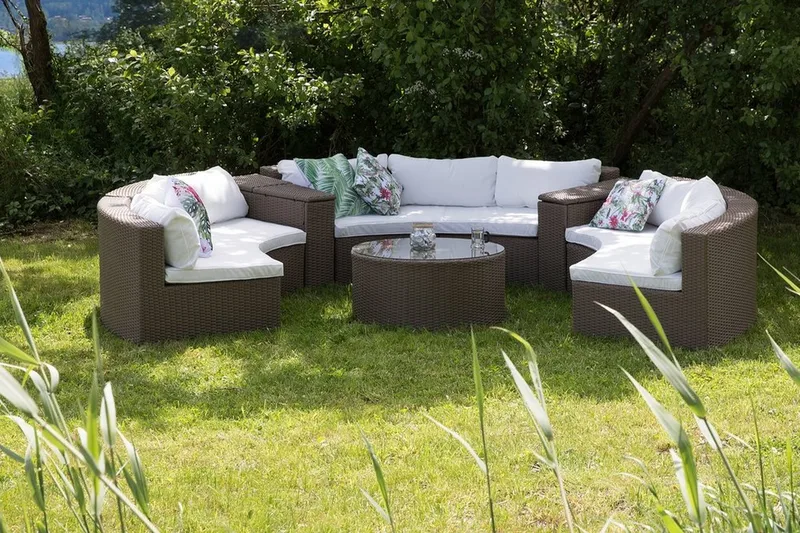 Oleskeluryhmä Severo 102 cm - Ruskea - Puutarhakalusteet - Terassiryhmät - Oleskeluryhmät