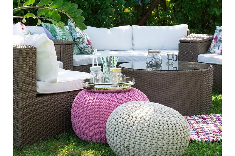 Oleskeluryhmä Severo 102 cm - Ruskea - Puutarhakalusteet - Terassiryhmät - Oleskeluryhmät