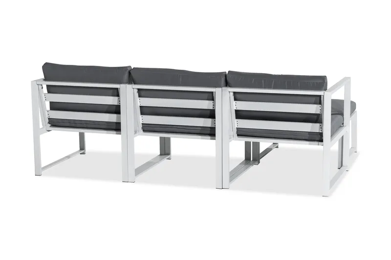 Oleskeluryhmä Tunis - Valkoinen - Puutarhakalusteet - Terassiryhmät - Oleskeluryhmät